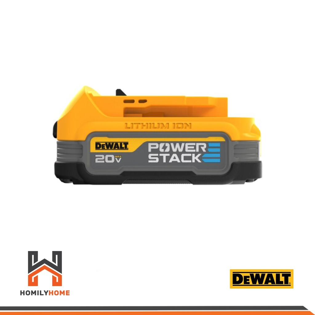 DEWALT แบตเตอรี่ POWER STACK 20v รุ่น DCBP034 1.7 ah รุ่น DCBP520 5.0 ...