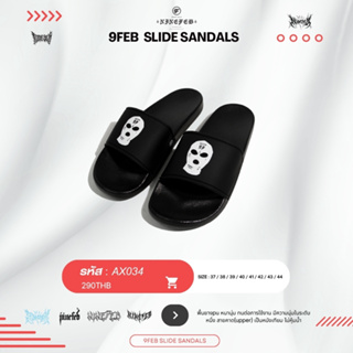 9FEB AX034 hood girl slide sandals แถมฟรี TOTE BAG NINEFEB