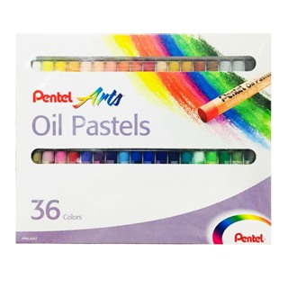 สีชอล์คน้ำมัน เพนเทล Pentel Arts Oil Pastels 36 สี