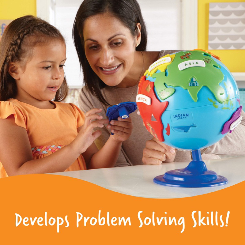 พร้อมส่ง-learning-resources-ของแท้-นำเข้าจากอเมริกาค่ะ-puzzle-globe-3-d-ลูกโลกถอดประกอบสำหรับเด็ก