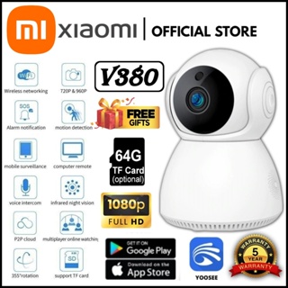 XiaoMi CCTV Mi Home Security Camera 360° SE 2K V380 Q118S PTZ Pro WI-FI HD 1080P / 1296P กล้องวงจรปิดไร้สาย