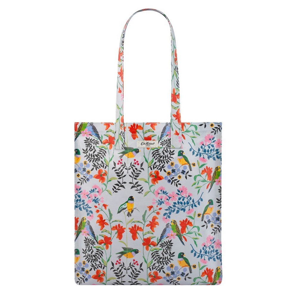 Cath Kidston Shiny Bookbag with Gusset Paper Birds | Shopee Thailand