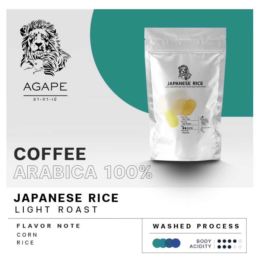 กาแฟคั่ว-ชนิดเมล็ด-agape-japanese-rice-ขนาด-250-กรัม