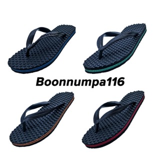 รองเท้าแตะเพื่อสุขภาพ ปุ่มนวดเท้า ผ่อนคลาย สีน้ำเงิน แดง เขียว ส้ม Massage Flip Flops