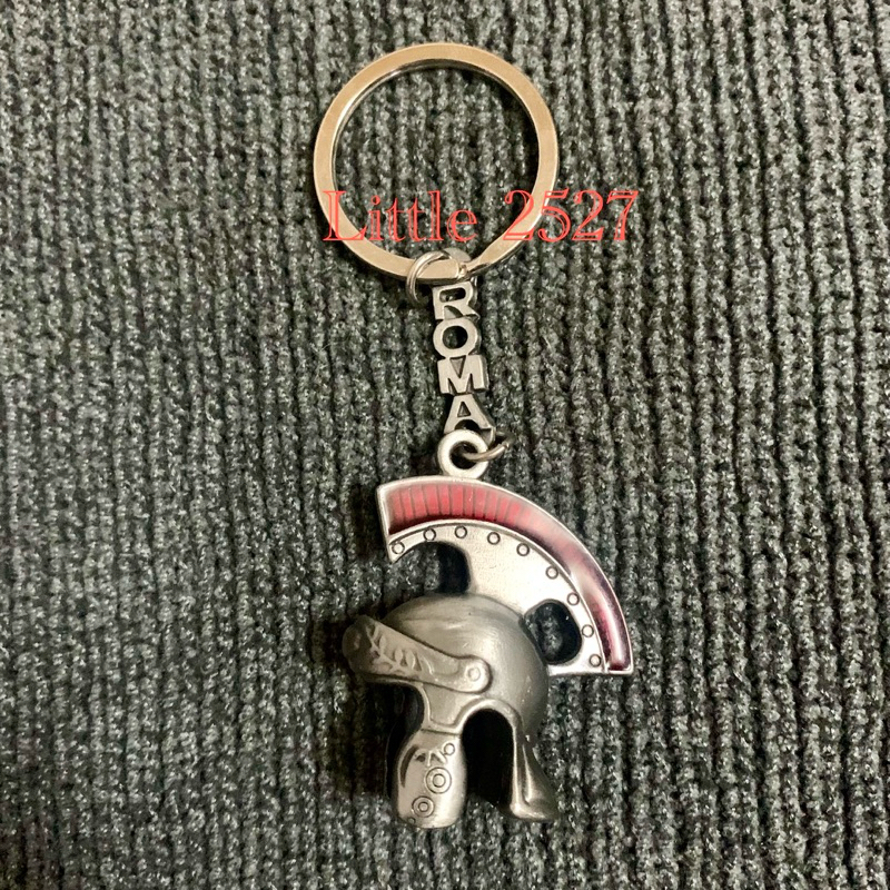 พวงกุญแจ Roma Spartan Helmet Keychain Rome Italy Souvenir Metal 3D