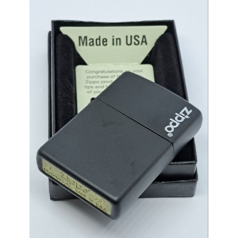 ไฟแช็กZippo 218Zl Black Color Matte Shopee Thailand