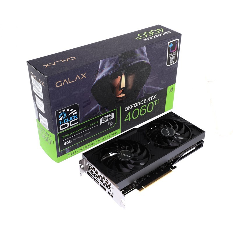 GALAX VGA GEFORCE RTX 4060 TI 1-CLICK OC - 8GB GDDR6 - A0151464 ...