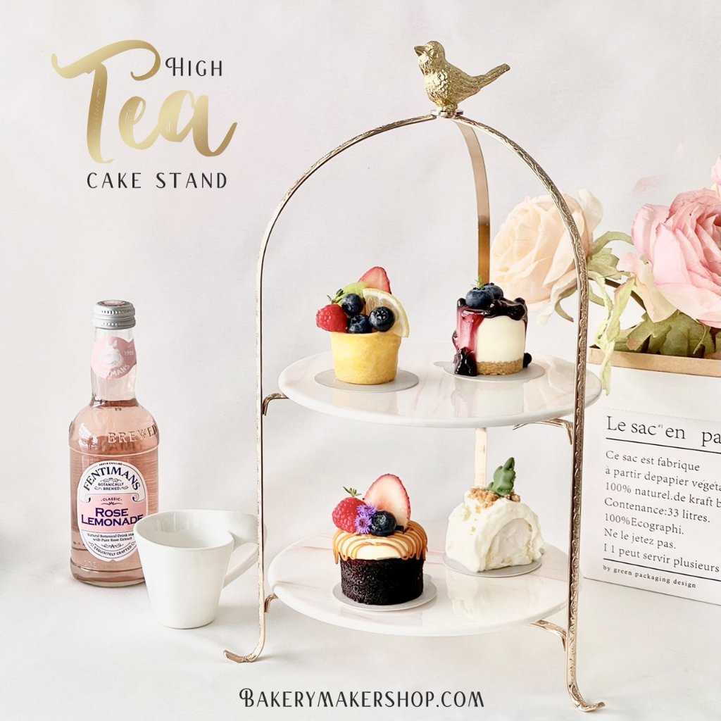 ชั้นวางเค้ก 2 ชั้น High Tea Cake stand Shopee Thailand