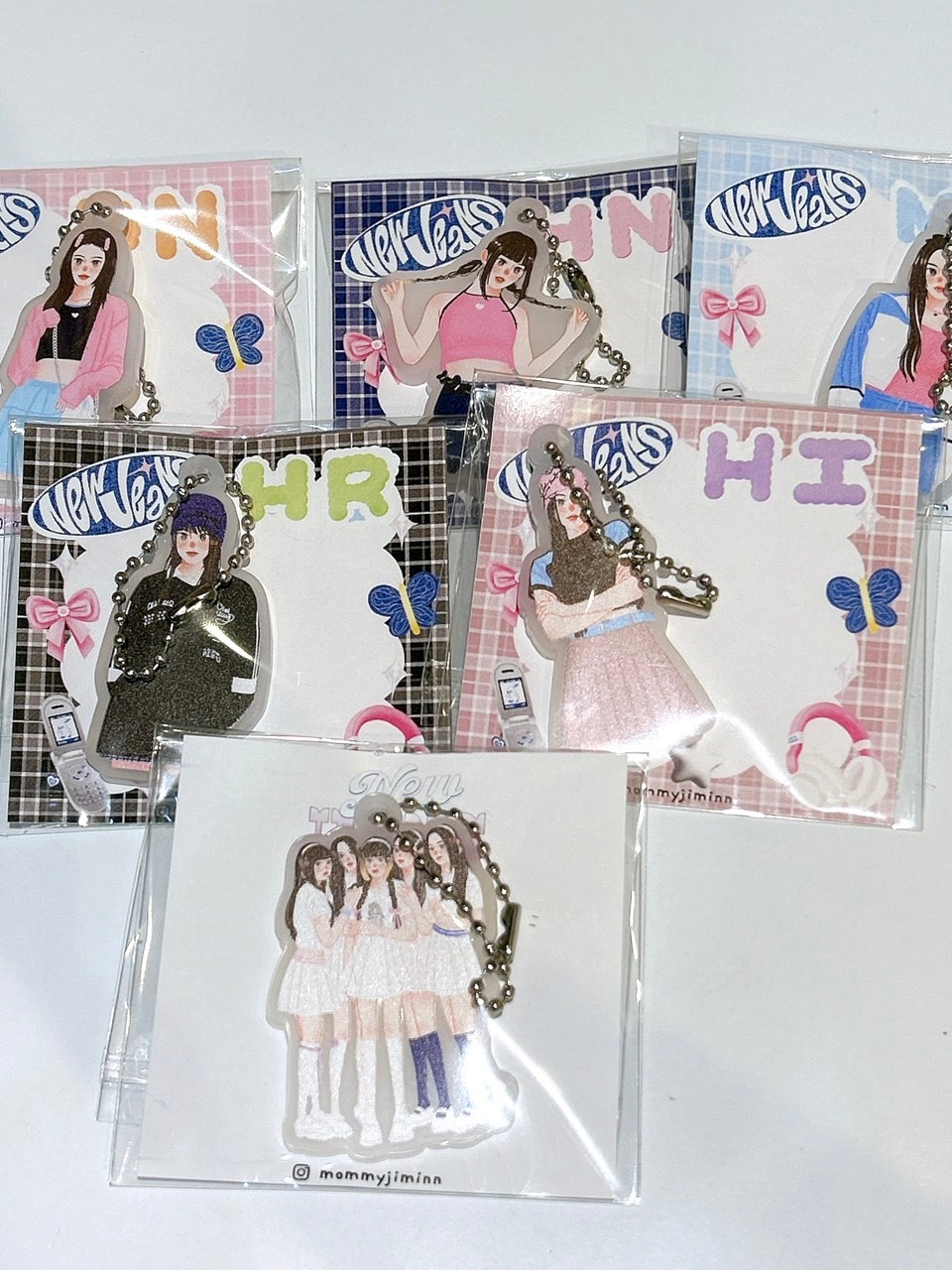 (พร้อมส่ง ) พวงกุญแจนิวจีนส์ keychain NewJeans O!O! SuperShy minji ...