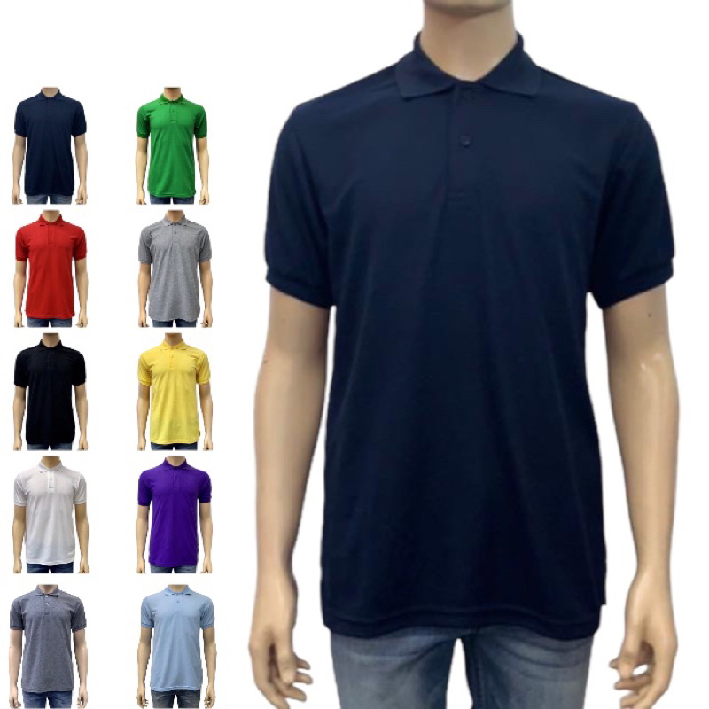 ภาพหน้าปกสินค้าเสื้อโปโลผู้ชาย แขนสั้น 5 ไซส์ 10 สี ผ้าจูติสีพื้น Polo Shirt จากร้าน basic.fashion บน Shopee