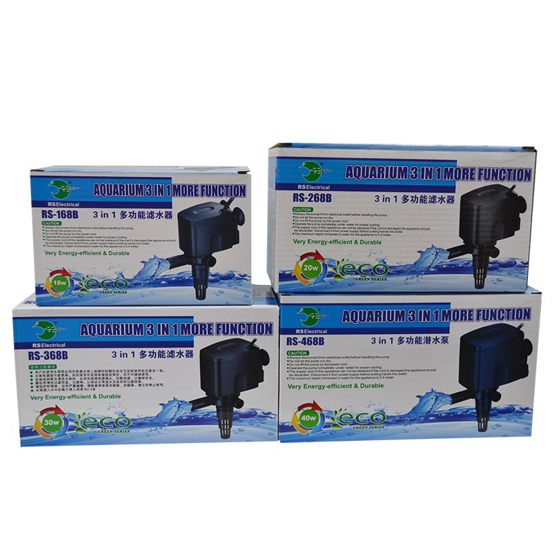 ปั๊มน้ำตู้ปลา RS Electrical 168B / 268B / 368B / 468B ปั๊มกรองบนตู้ปลา ...