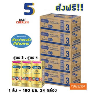 5 ส่งฟรี! Enfagrow A+ Superior UHT สูตร 3 เอนฟาโกร เอพลัส ซุพีเรียร์ 360 180มล 24กล่อง นม นมจืด นมกล่อง ยูเอชที