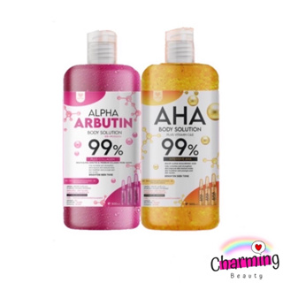 แท้💯% AHA BODY SOLUTION PLUS Vitamin C&amp;E  99% เซรั่มทาผิว เอเอชเอ 99% 500ml