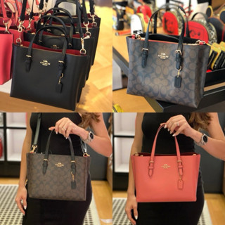 COACH Mini MOLLIE TOTE 25 IN SIGNATURE CANVAS (COACH C4250,4085)มีหลายสีให้เลือก(ผ่อนชำระได้นะคะ)