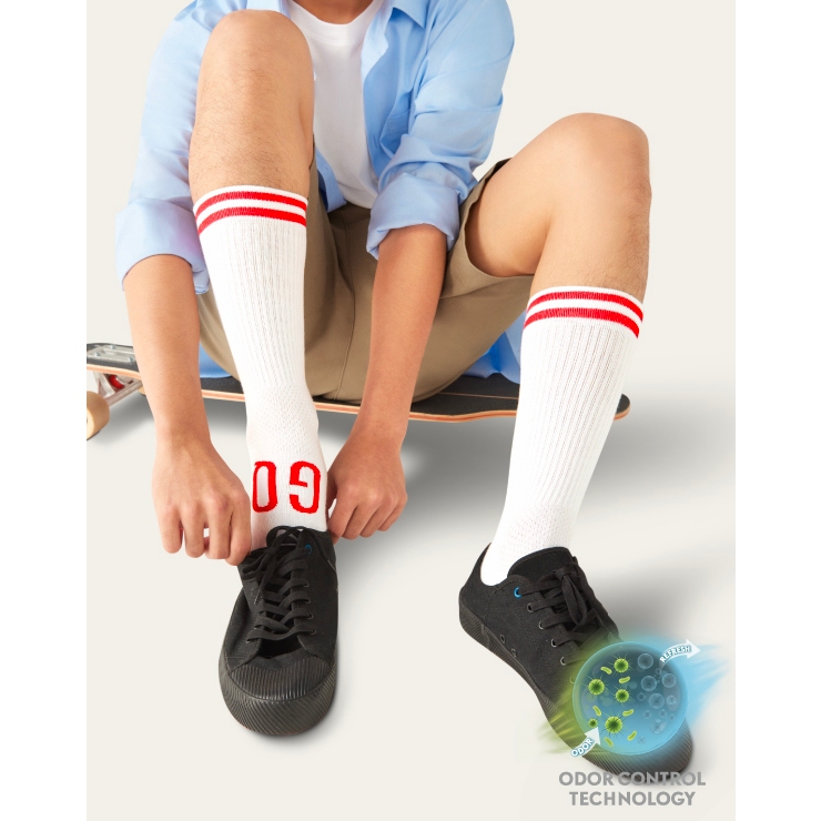 GQ SMELLBLOCK™ Sock Every Day Crew Collection ถุงเท้าบล็อกกลิ่น ลดกลิ่น