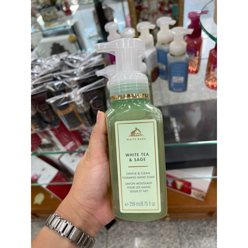Bath & Body Works WHITE TEA & SAGE Gentle Foaming Hand Soap 259ml. ของ