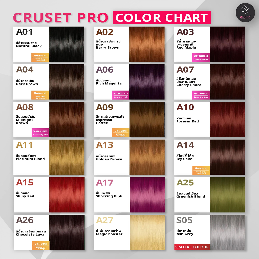 ครูเซ็ท-โปร-a07-สีช็อกโกเลตประกายแดง-สีผม-ครีมย้อมผม-สีย้อมผม-cruset-pro-a07-a07-cheery-choco-hair-color-cream