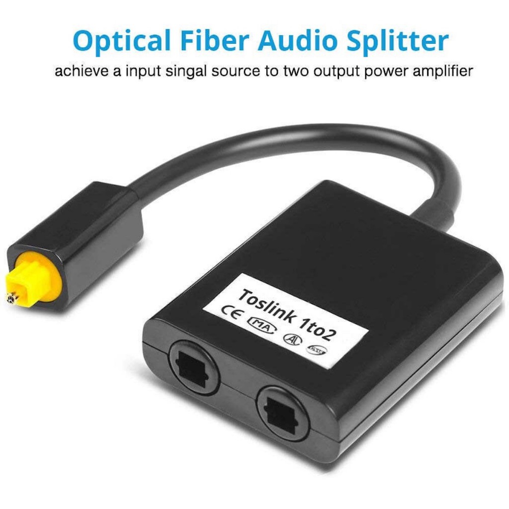 Digital Optical Fiber Splitter 1 in 2 Out ออปติก Splitter Fiber Optical