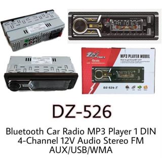 วิทยุติดรถยนต์ , เครื่องเล่น , วิทยุรถยนต์ , วิทยุ 1din USB SDCARD FM Bluetooth ติดรถยนต์ DZ-526 Dz power