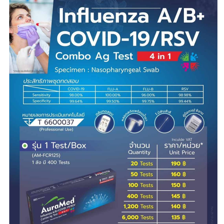 ชุดตรวจไข้หวัดใหญ่-influ-a-influ-b-rsv-covid-19-4in1-auramed