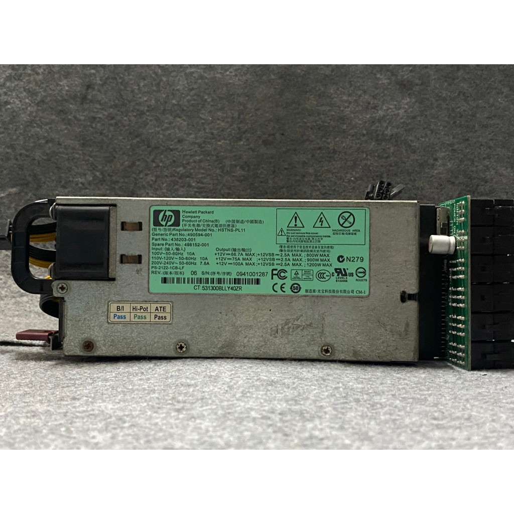 POWER PSU HP HEWLETT PACKARD HSTNS-PL11 1200W สินค้ามือสอง ใช้งานได้ ...