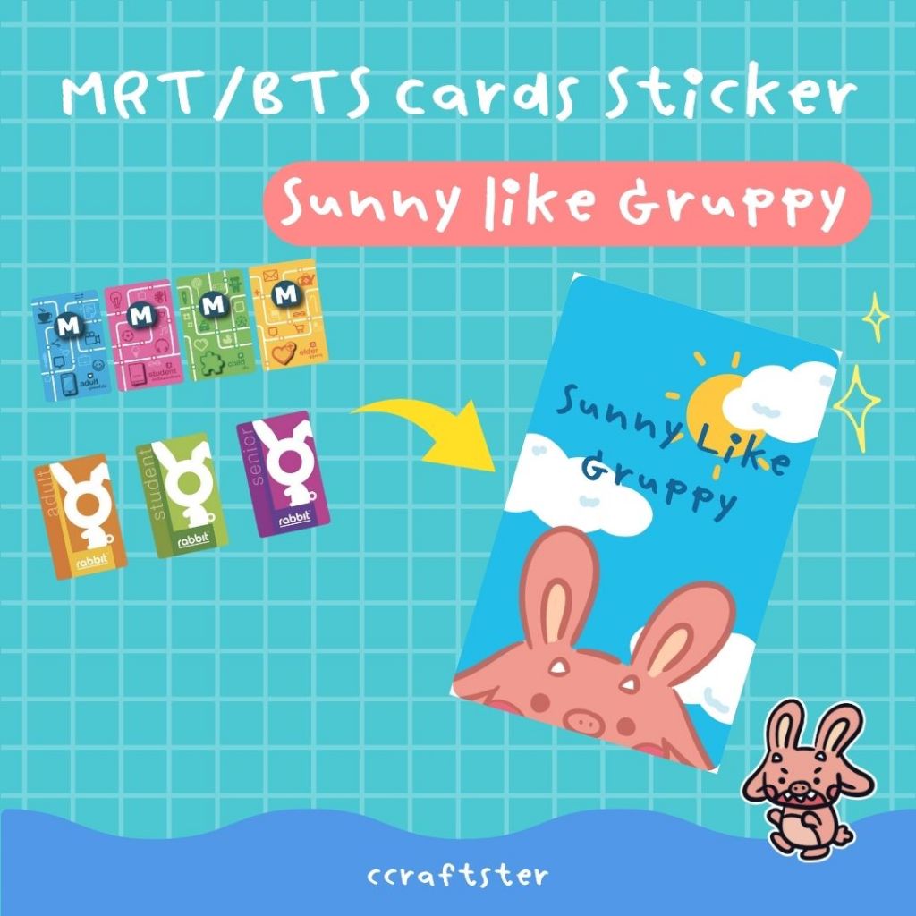 Card Sticker สติกเกอร์ติดบัตร 12 ลาย สติกเกอร์ติดบัตรบีทีเอส MRT BTS ...