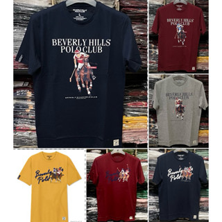 NEW เสื้อยืด Beverly Hills Polo Club เสื้อยืดคอกลมแขนสั้น Classic Bear