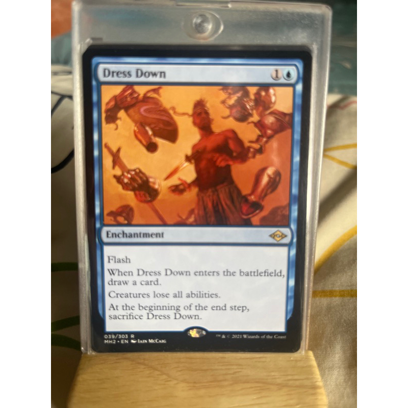 การ์ด MTG Dress Down Blue Magic the Gathering EDH รุ่น Modern Horizon