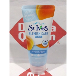 ❤️โฉมใหม่❤️ ฉลากไทย สครับสิว St. Ives Blemish Care Apricot Scrub 170 g