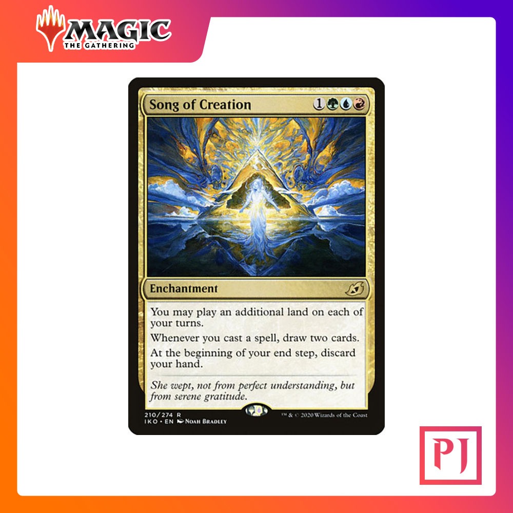 [MTG] Song of Creation [IKO] [MULTI] [RARE] [NORMAL] [ENG] (การ์ดเมจิค / Magic the Gathering