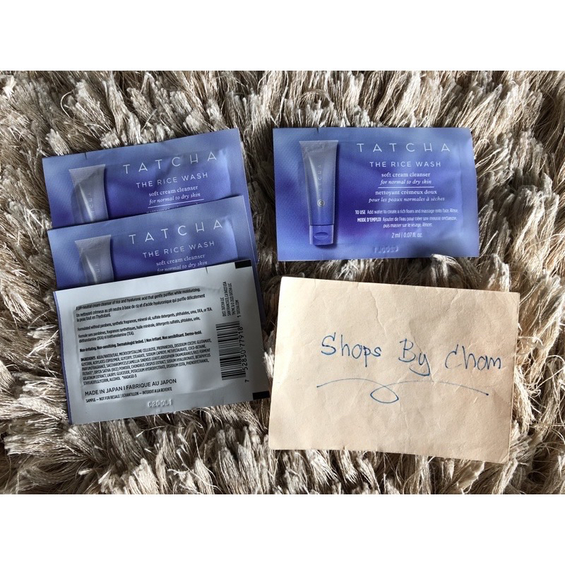 #เทสเตอร์ Tatcha Skincare: The Rice Wash Cleanser (travel size ...