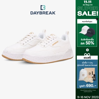 [15MALL11 ลดเพิ่ม 15%] Daybreak T-City Natural White รองเท้าผ้าใบ ผ้ากัญชง ผู้ชาย ผู้หญิง Antibacterial