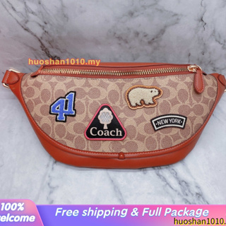 Outlet ส่วนลด🌈 League Belt Bag C6678 ผู้ชาย กระเป๋าสะพายข้าง coac h กระเป๋าคาดเอว