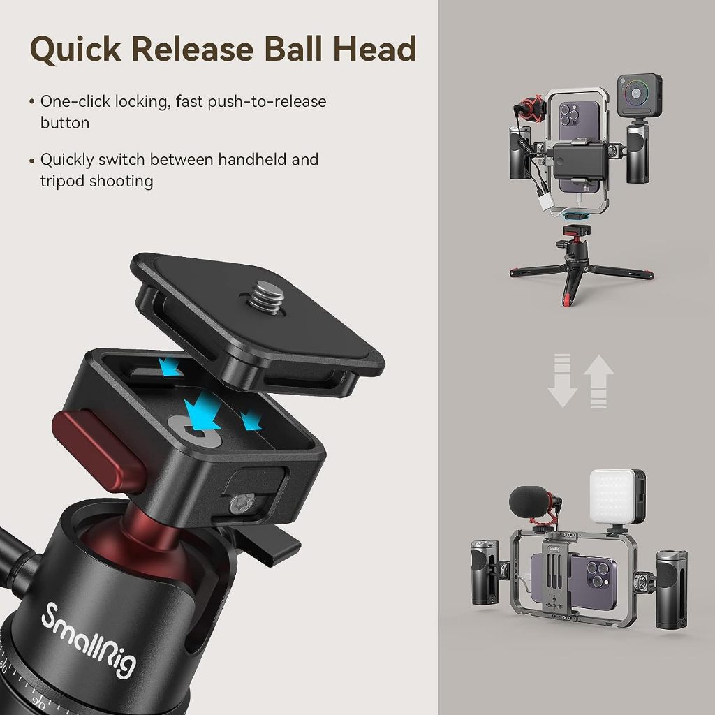 Smallrig Vlog Kit ที่วางโทรศัพท์อเนกประสงค์ All-In-One Video Kit Ultra ...