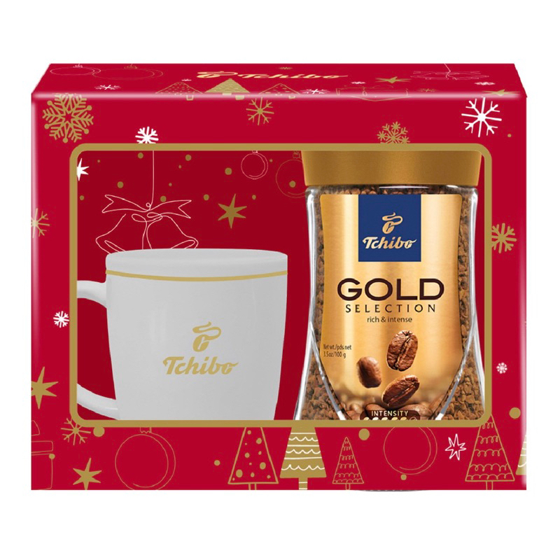 ชุดกิฟท์เซ็ท ทชิโบโกลด์ 200มล. พร้อมแก้วกาแฟเซรามิค EXP 2025 Tchibo 