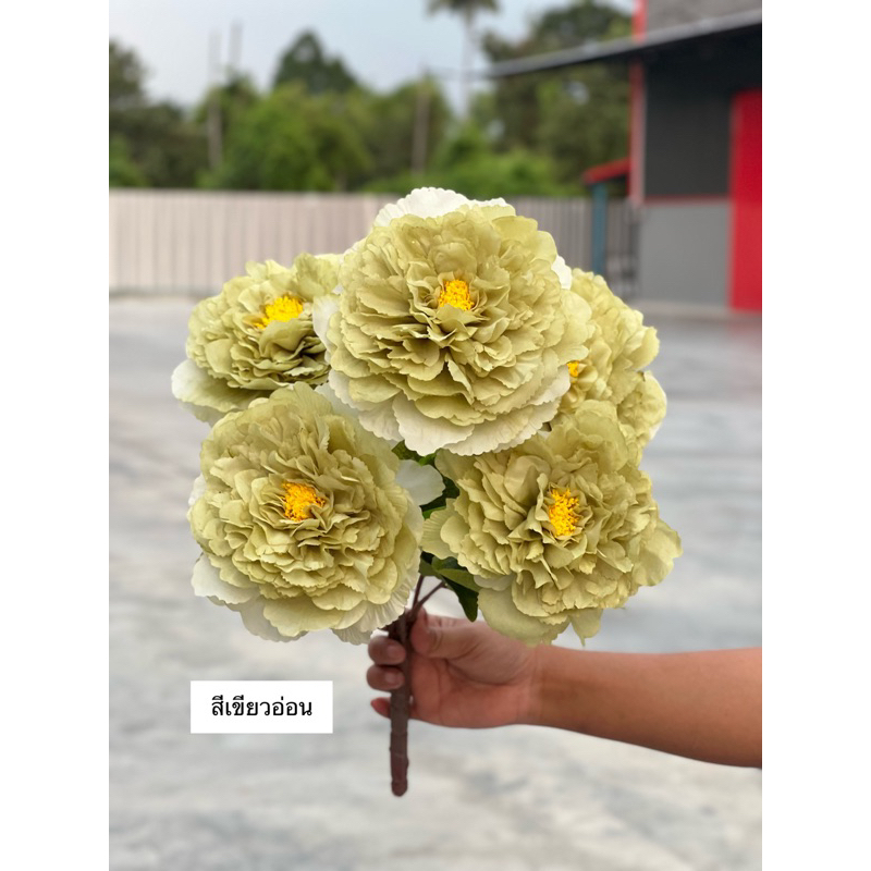 โบตั๋น รุ่น 5ดอก ‼️มาใหม่‼️ดอกโบตั๋นปลอม ดอกไม้ปลอม ดอกไม้งานแต่ง ...