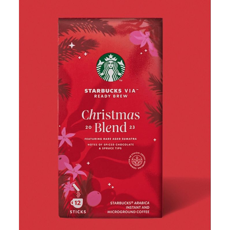 Starbucks Via Christmas Blend 2023 / แบบกล่อง และ แบบซอง Shopee Thailand