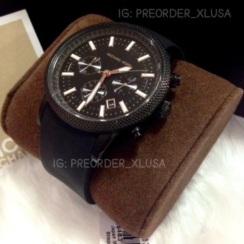 นาฬิกา Michael Kors Scout Chronograph Black Dial Watch - MK8317 