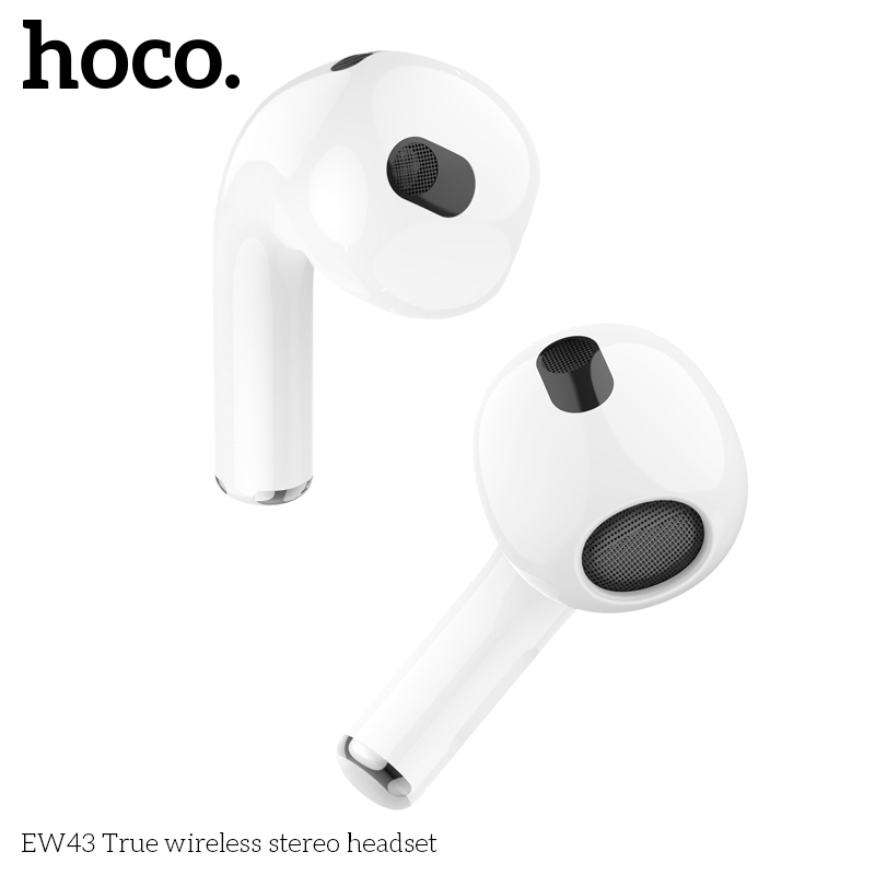 HOCO EW43 หูฟังบลูทูธ TWS แบตอึด 7 ชม. ไมค์ในตัว คุณภาพเสียงดี HiFi ...