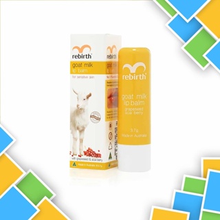 Rebirth-Vanilla Lip Balm Cocoa Butter &amp; Vitamin E 3.7g / Rebirth-Goat Milk Lip Balm for Sensitive Skin 3.7g