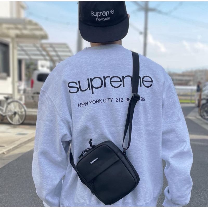 バッグ supreme leather shoulder bag Supreme Leather Shoulder Bag Black - FW23 - US