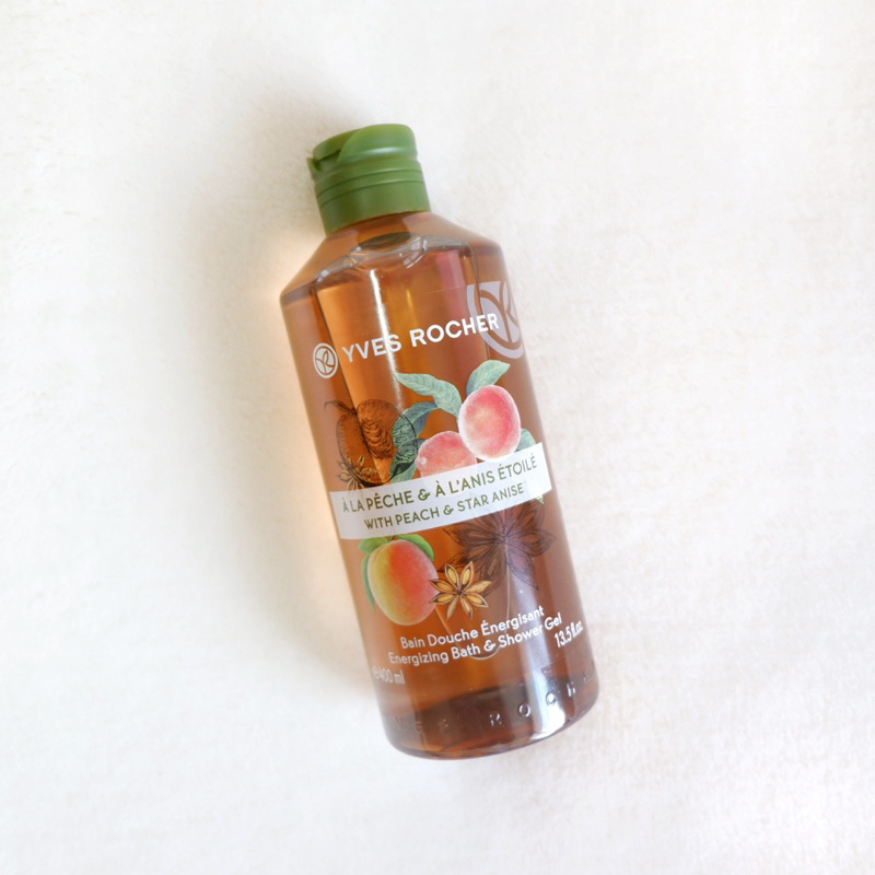 อีฟ โรเช Yves Rocher with Peach Star Anise Energizing Bath & Shower Gel ...