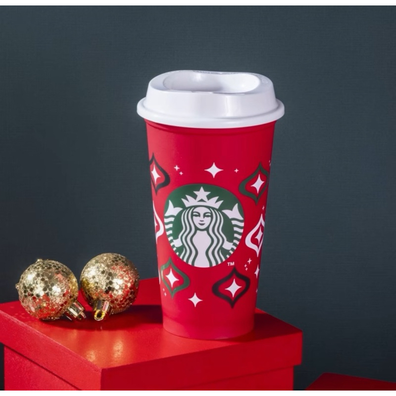 แก้วรียูสคริสต์มาส Starbucks Reusable Christmas Cup 2023 Shopee Thailand