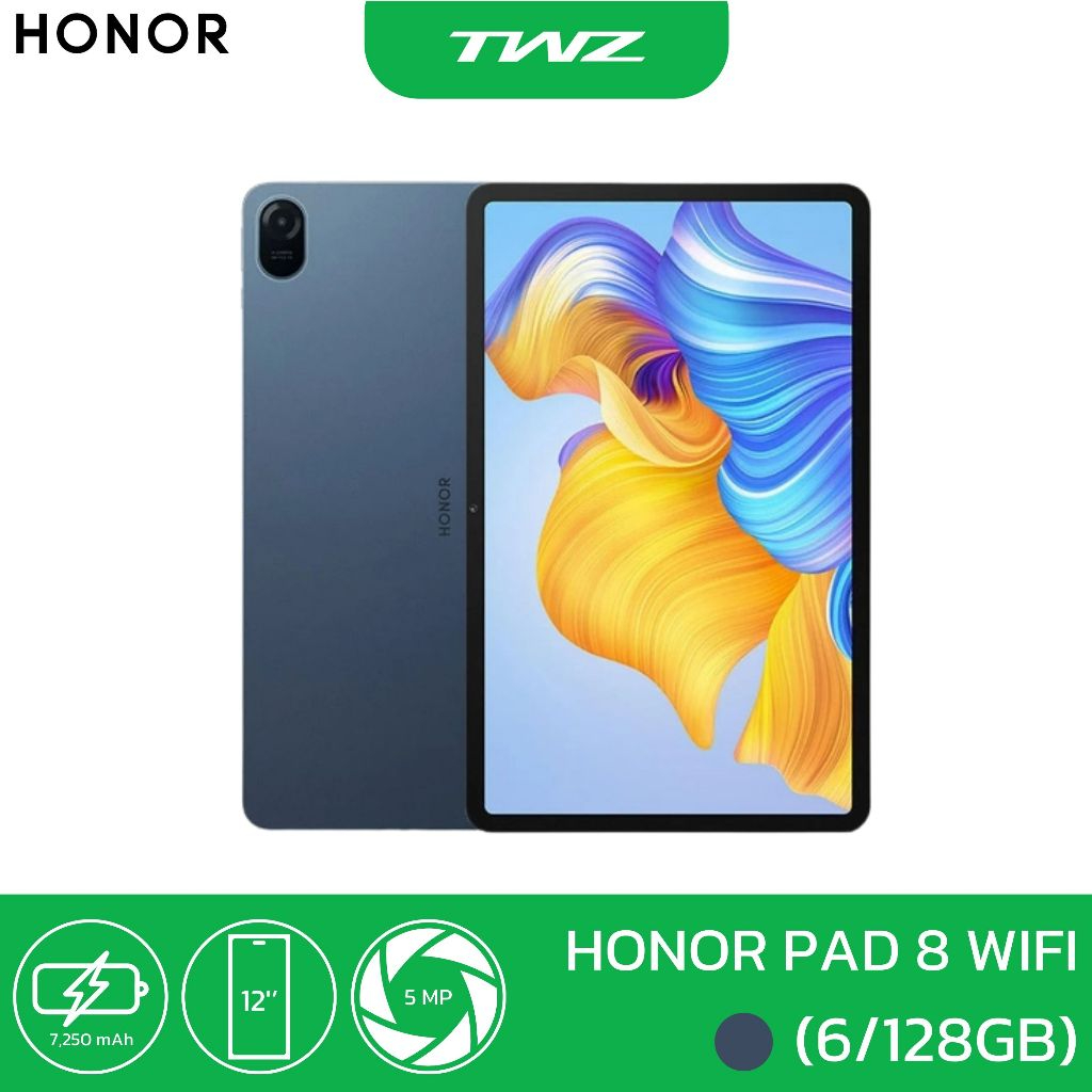 HONOR PAD 8 WIFI 6/128GB เครื่องใหม่ รับประกันศูนย์ 7,250 mAh รองรับ ...