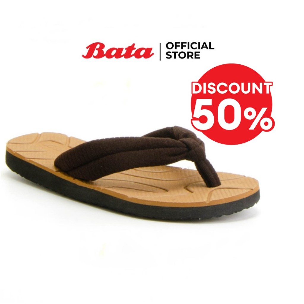 รูปภาพสินค้าแรกของBata บาจา รองเท้าแตะ รองเท้าแตะแบบหนีบ แตะบาจา สำหรับผู้หญิง สีน้ำตาล รหัส 5794258