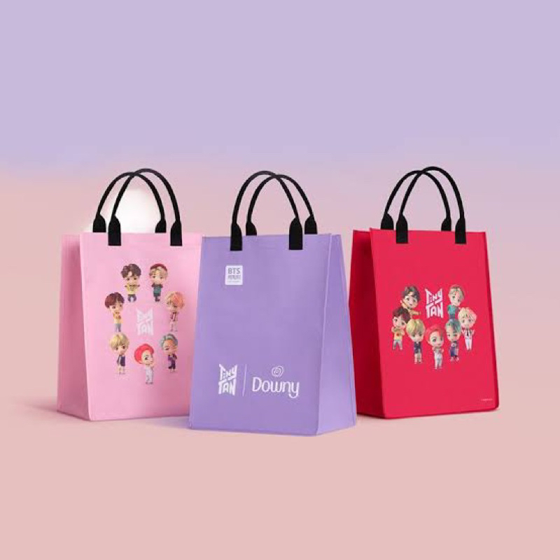 กระเป๋าผ้า Downy x TinyTan BTS ของพรีเมี่ยม ดาว์นนี่ ไทนี่ทัน สี