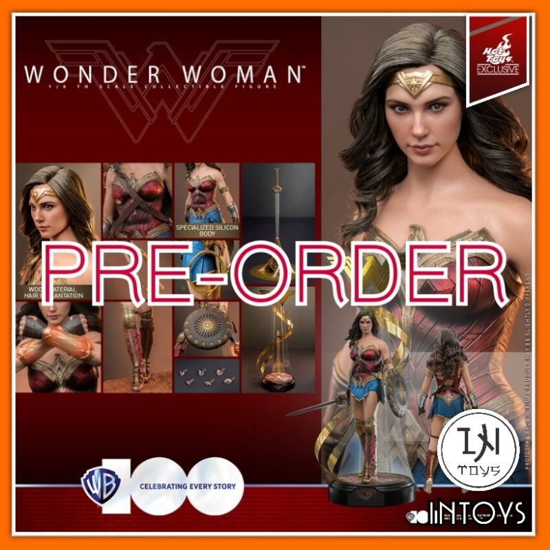 [PREORDER] HOT TOYS WONDER WOMAN ( WB100 VERSION ) MMS698 100ปี