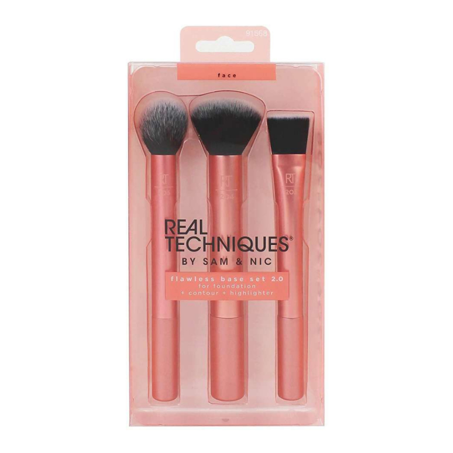 พร้อมส่ง เซ็ตแปรงแต่งหน้า Real Tecniques Flawless Base 2.0 Makeup Brush ...