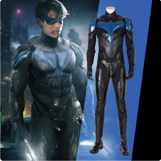 DC Titan Season 3 Nighthawk COS เครื่องแต่งกายเครื่องแต่งกายความงามเต็ม ...
