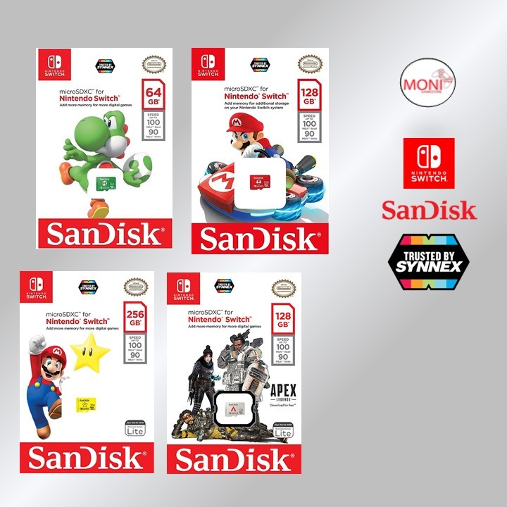 SanDisk Micro Sd Card SDXC Nintendo® Licensed Memory Cards Nintendo